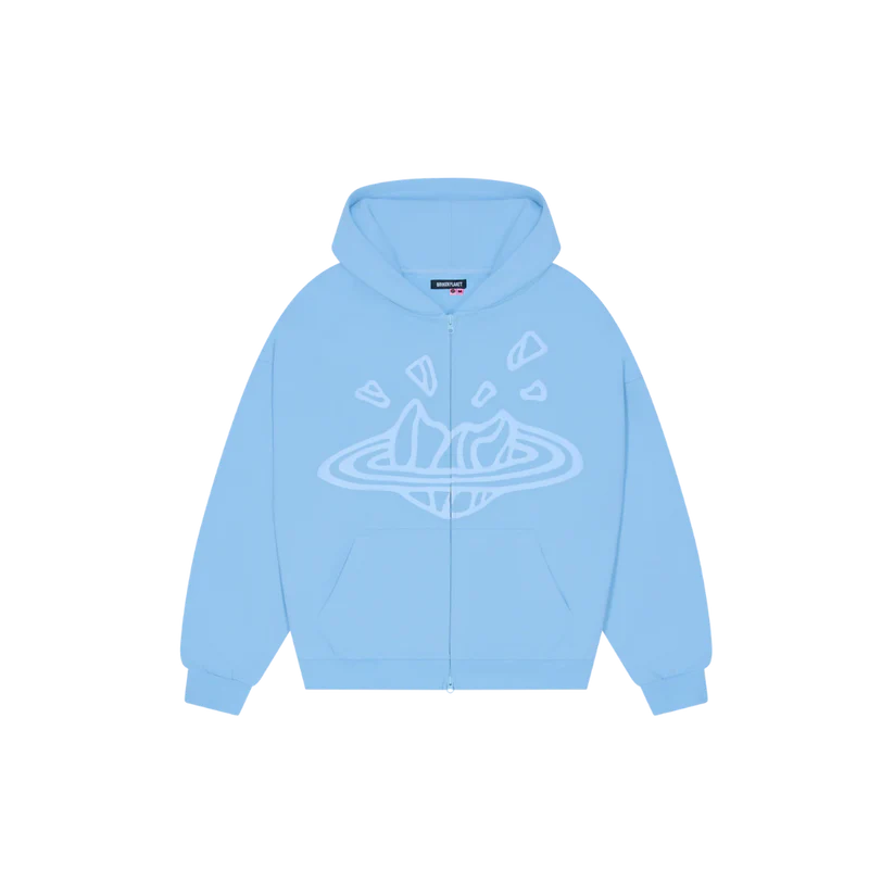 BROKEN PLANET SKY BLUE ZIP UP TRACKSUIT