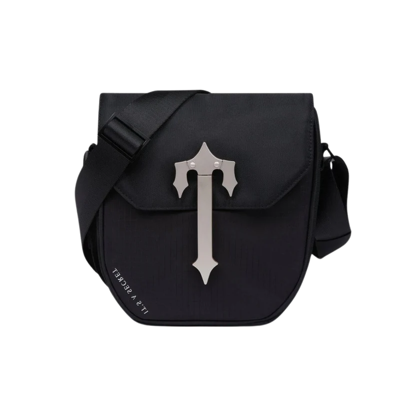 TRAPSTAR COBRA T BAG - BLACK / SILVER