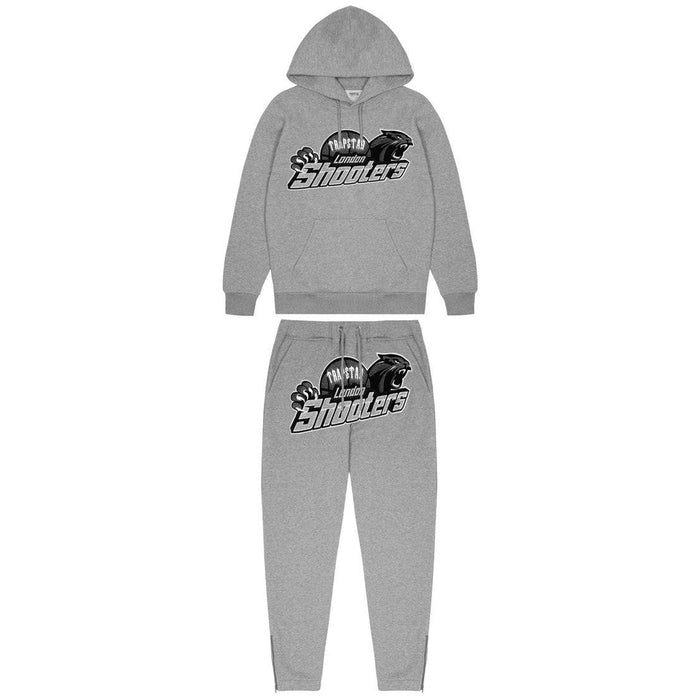 TRAPSTAR SHOOTERS HOODED TRACKSUIT - GREY/BLUE