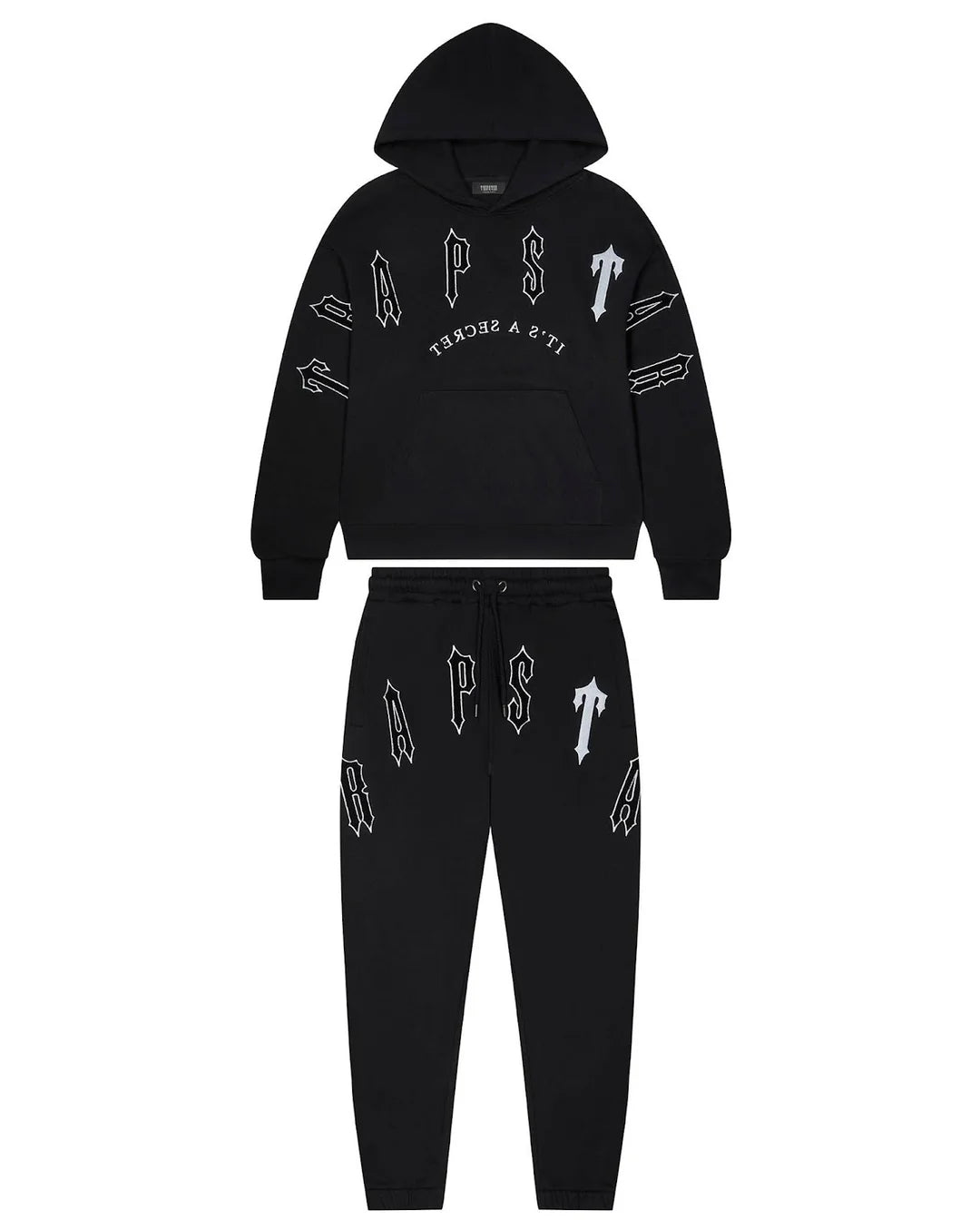 TRAPSTAR IRONGATE ARCH CHENILLE 2.0 TRACKSUIT - BLACK/WHITE
