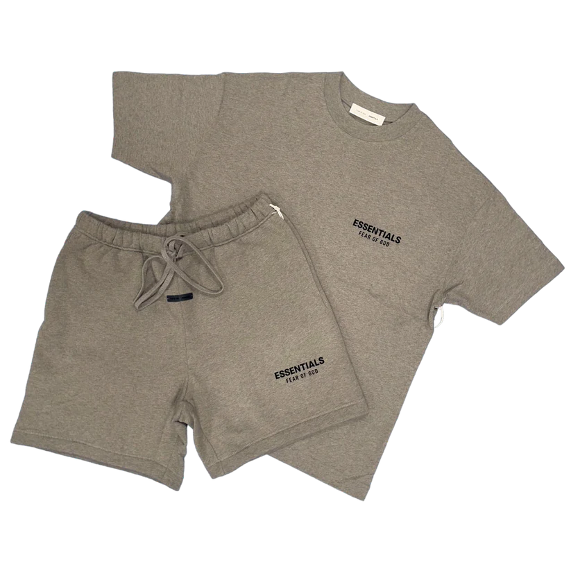 FEAR OF GOD ESSENTIALS HOMESTEAD HEATHER SHORT SET (SS25)