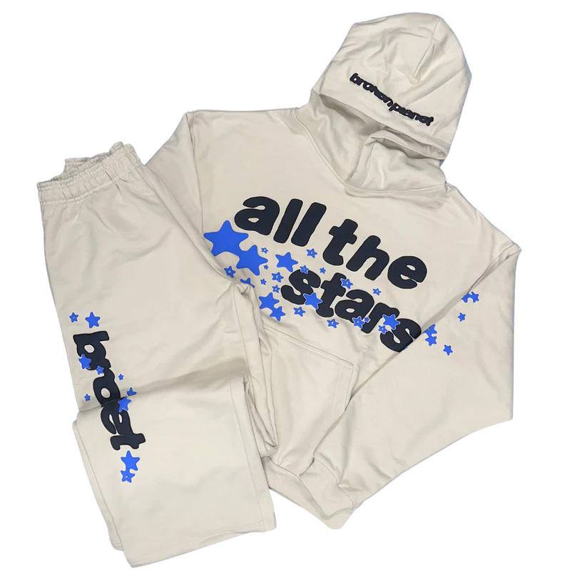 BROKEN PLANET 'ALL THE STARS' IVORY WHITE TRACKSUIT