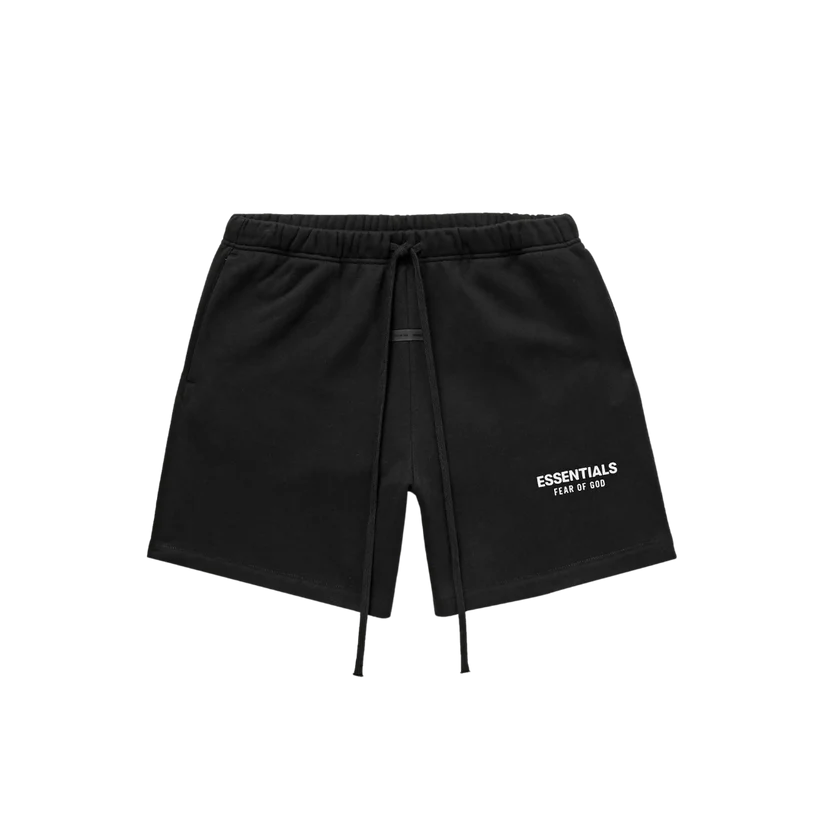FEAR OF GOD ESSENTIALS JET BLACK SHORT SET (SS25)