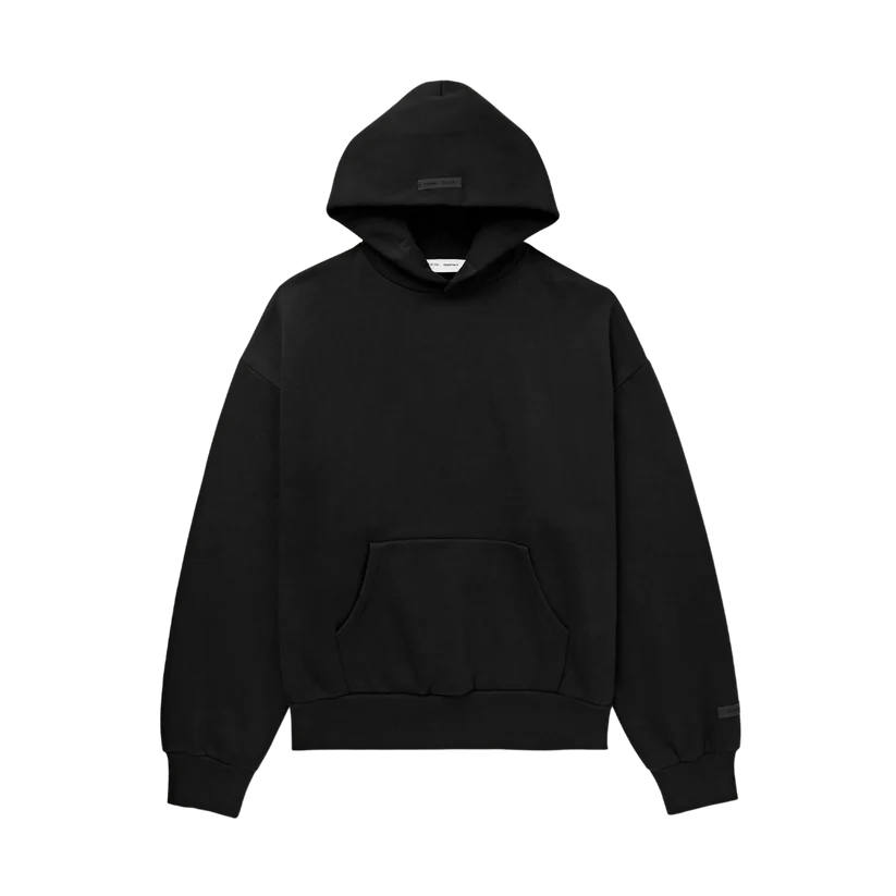 FEAR OF GOD ESSENTIALS JET BLACK BACK LOGO TRACKSUIT (SS25)
